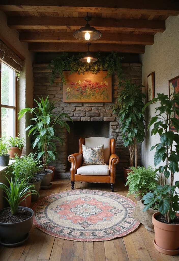 12 Basement Man Cave Ideas for Relaxed Personal Space - 12. Nature-Inspired Decor