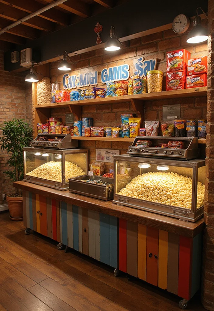 12 Basement Man Cave Ideas for Relaxed Personal Space - 8. Interactive Snack Bar