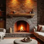 12 Brick Fireplace Ideas for Rustic Lasting Texture