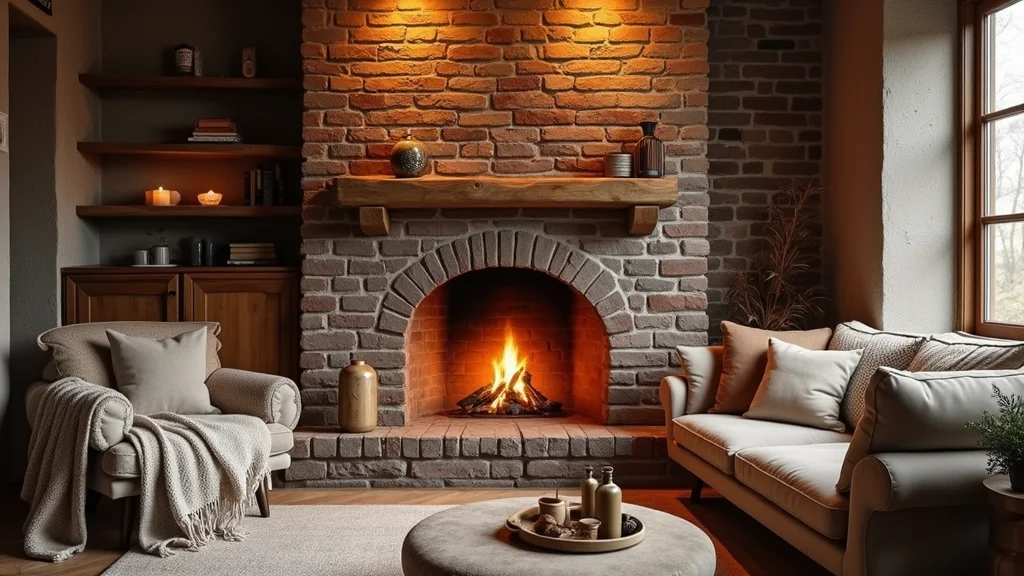 12 Brick Fireplace Ideas for Rustic Lasting Texture