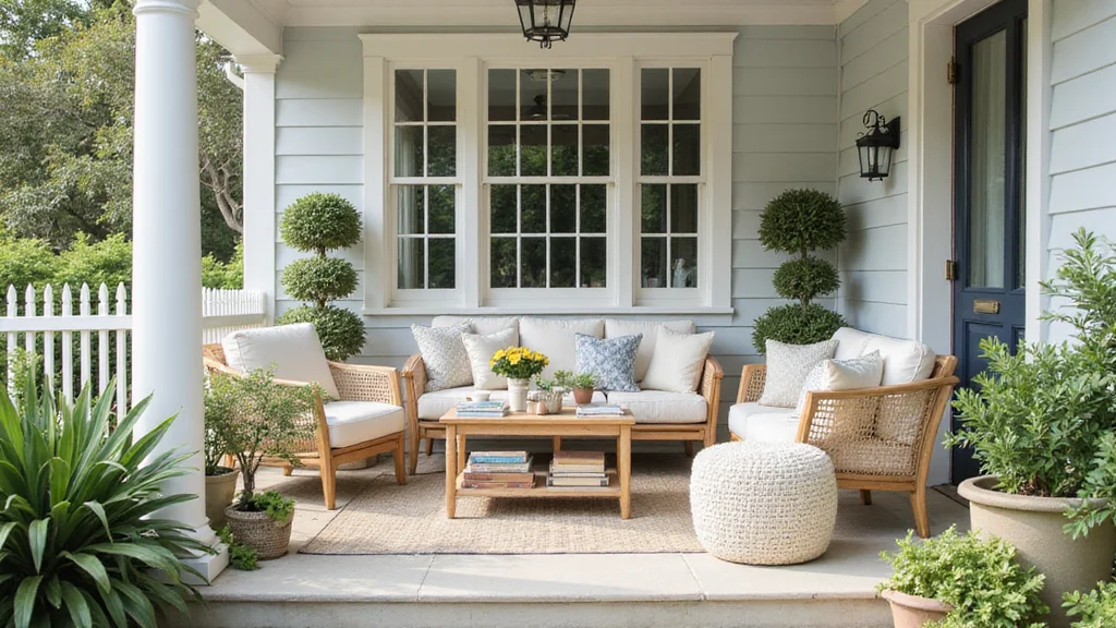 12 Coastal Front Porch Ideas for Breezy Relaxed Charm