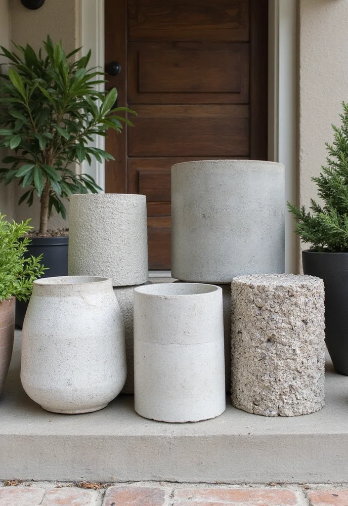 12 Concrete Front Porch Ideas for Clean Modern Durability - 10. Eco-Friendly Concrete Mixes