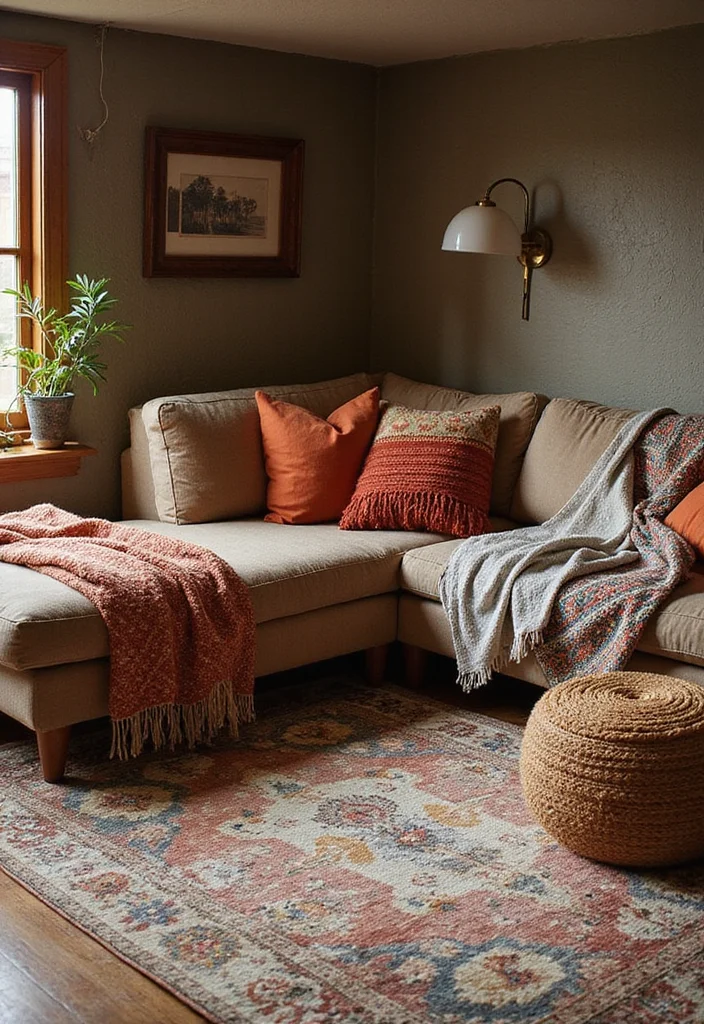 12 Cozy Basement Ideas for Warm Inviting Comfort 12 12 Cozy Basement Ideas for Warm Inviting Comfort - 2. Warm Up with Textiles