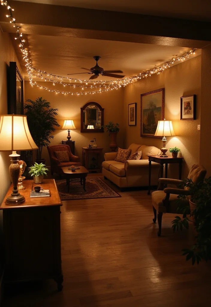 12 Cozy Basement Ideas for Warm Inviting Comfort 23 12 Cozy Basement Ideas for Warm Inviting Comfort - 3. Ambient Lighting for Warmth