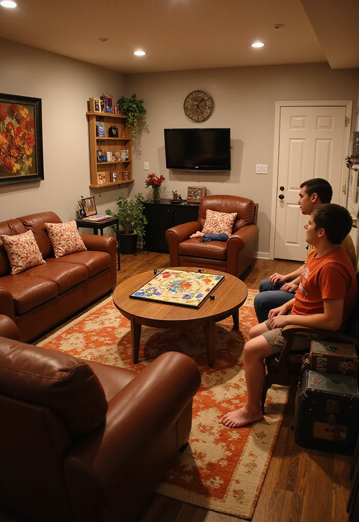 12 Cozy Basement Ideas for Warm Inviting Comfort 45 12 Cozy Basement Ideas for Warm Inviting Comfort - 5. Family Game Room
