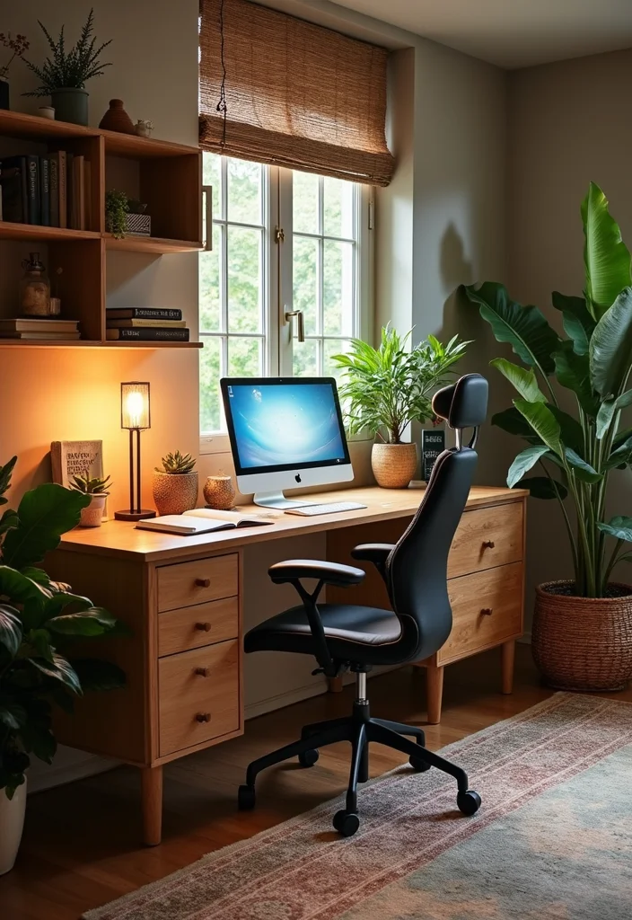 12 Cozy Basement Ideas for Warm Inviting Comfort 89 12 Cozy Basement Ideas for Warm Inviting Comfort - 9. Cozy Work-from-Home Area