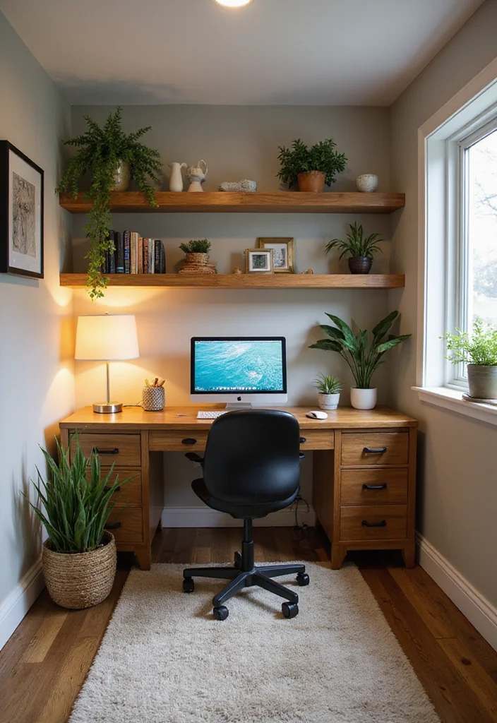 12 Decorating Basement Ideas for Easy Visual Upgrades - 3. Functional Home Office