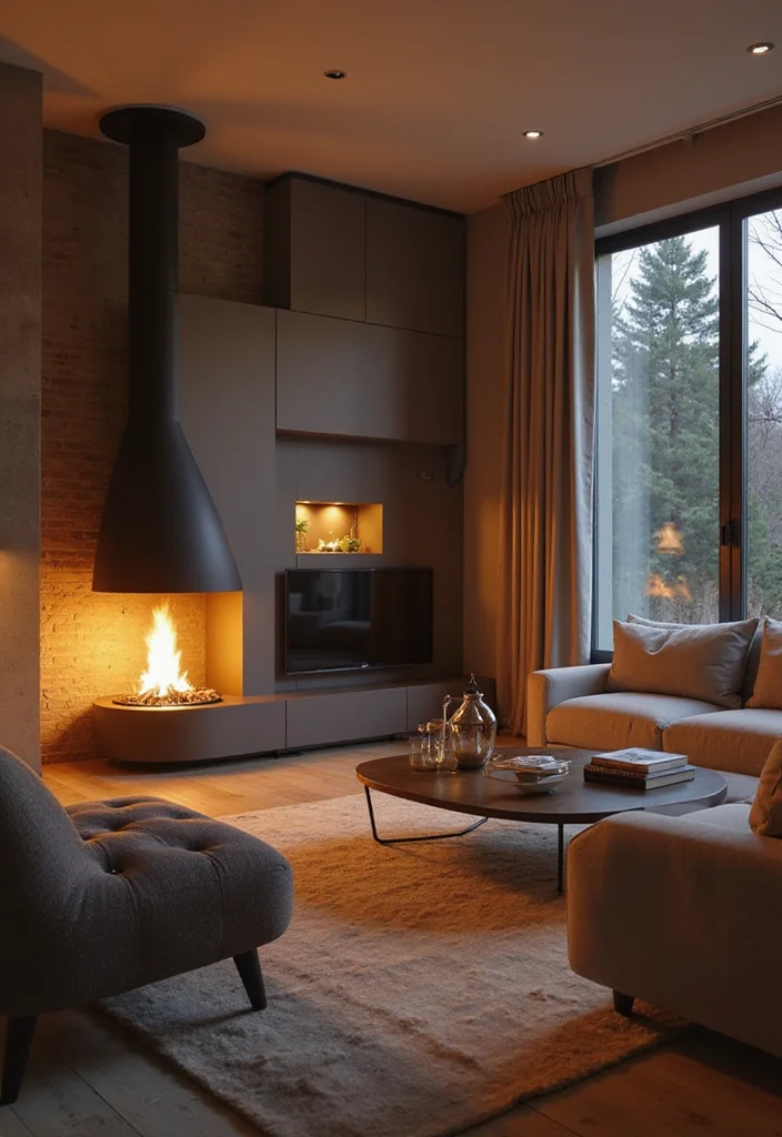 12 Electric Fireplace Ideas for Modern Easy Warmth 34 12 Electric Fireplace Ideas for Modern Easy Warmth - 4. Modern Bioethanol Fireplaces