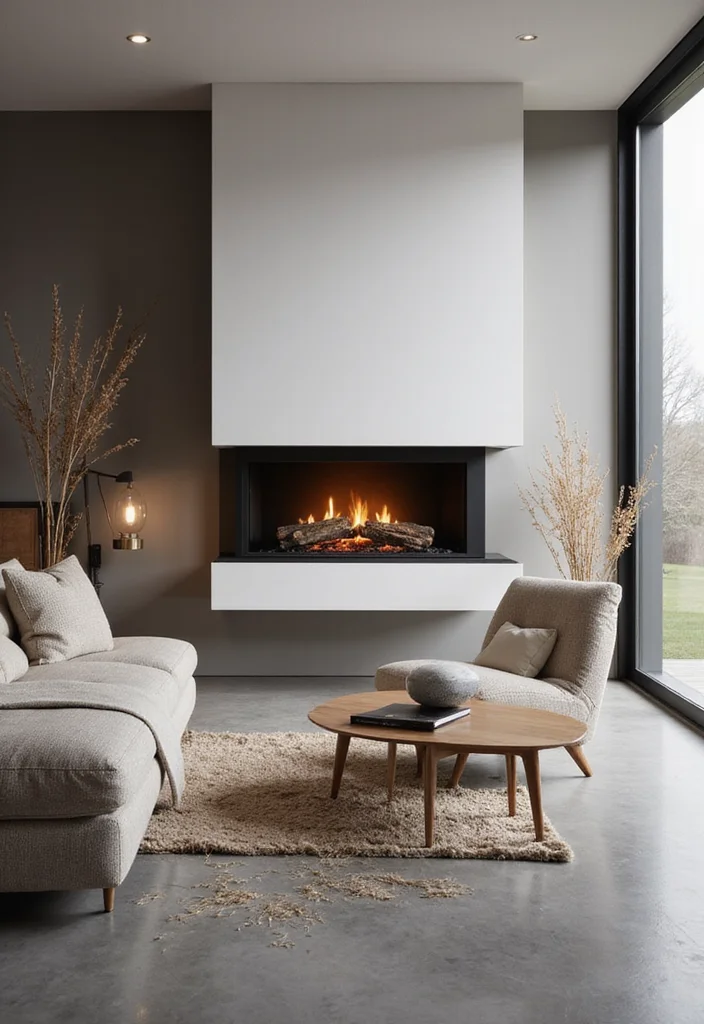 12 Electric Fireplace Ideas for Modern Easy Warmth 67 12 Electric Fireplace Ideas for Modern Easy Warmth - 7. Minimalist Electric Fireplaces
