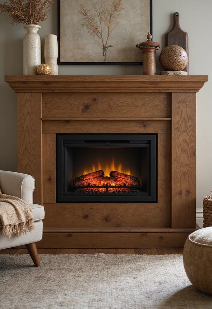 12 Electric Fireplace Ideas for Modern Easy Warmth 89 12 Electric Fireplace Ideas for Modern Easy Warmth - 9. Rustic Electric Fireplaces