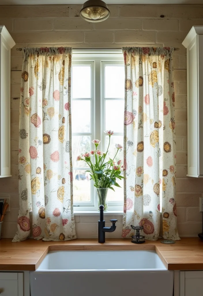 12 Farmhouse Curtain Ideas for Cozy Country Charm - 12. Custom-Made Curtains