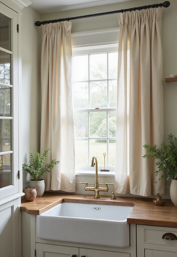 12 Farmhouse Curtain Ideas for Cozy Country Charm - 4. Soft Cotton Curtains