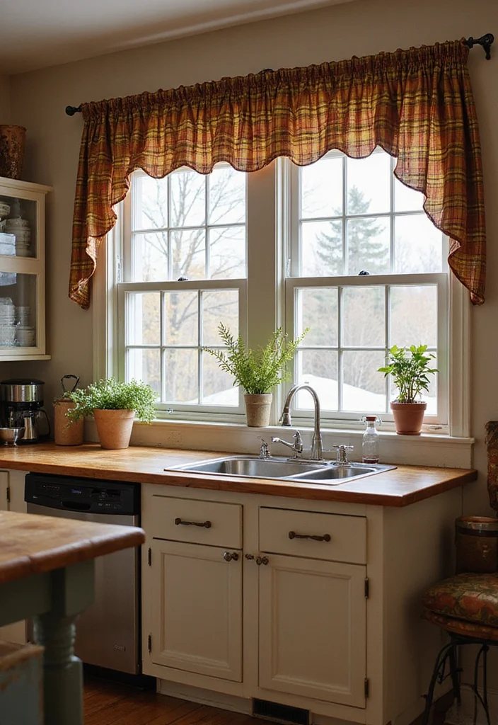 12 Farmhouse Curtain Ideas for Cozy Country Charm - 6. Plaid Patterns