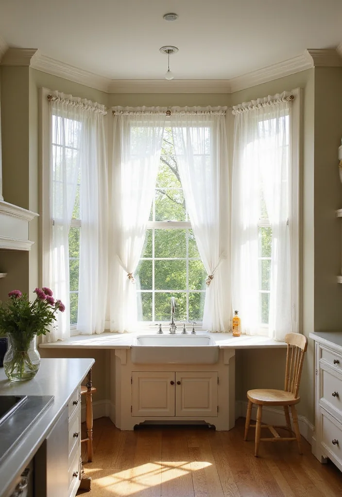 12 Farmhouse Curtain Ideas for Cozy Country Charm - 9. Sheer Window Treatments