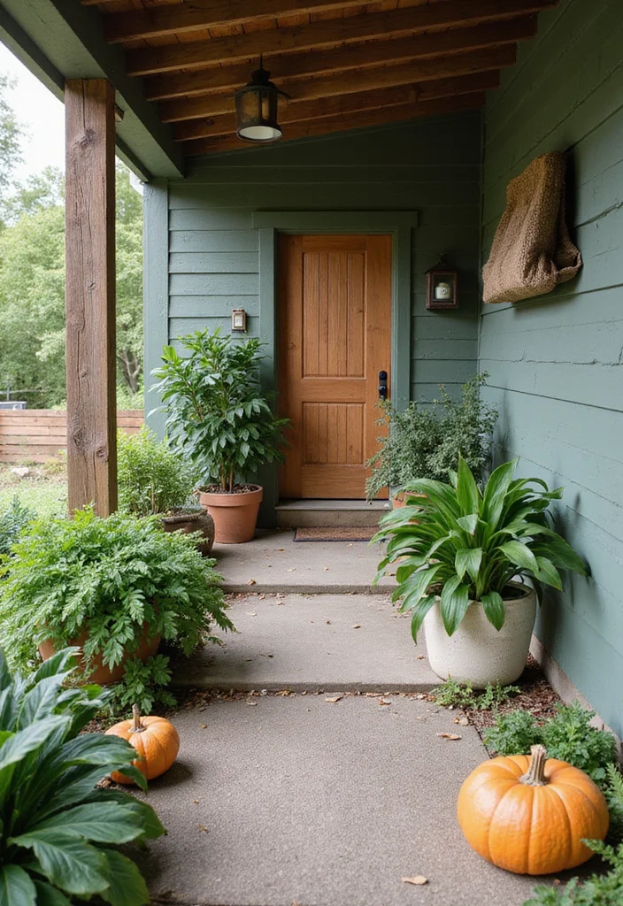 12 Farmhouse Front Porch Ideas for Warm Country Welcome - 11. Eco-Friendly Touches
