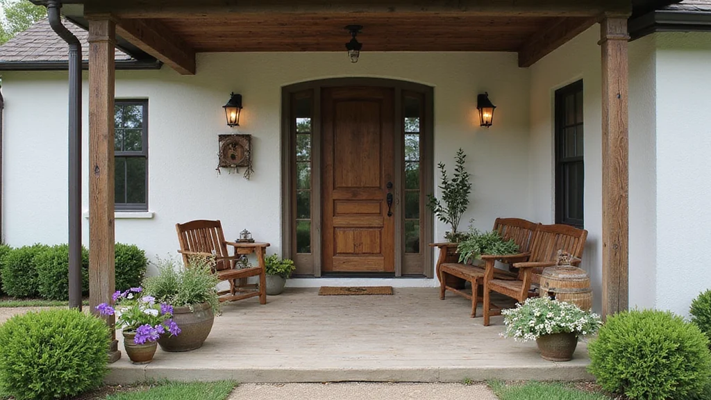 12 Farmhouse Front Porch Ideas for Warm Country Welcome