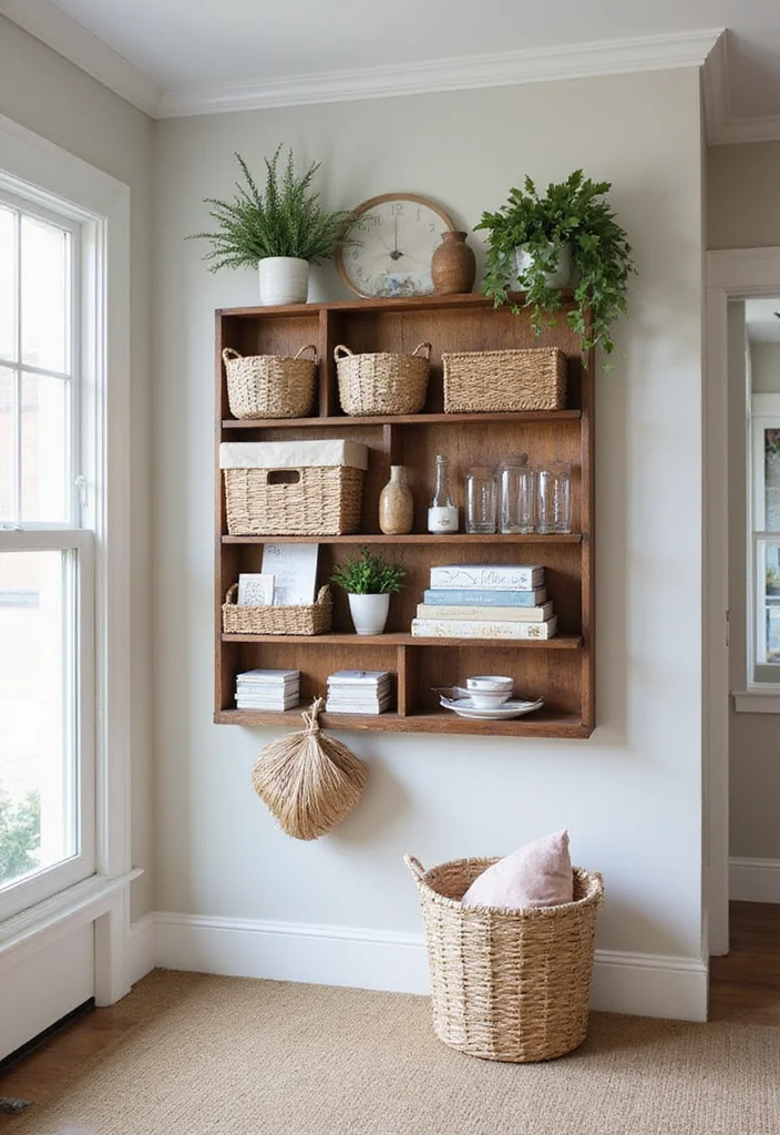 12 Farmhouse Office Ideas for Cozy Rustic Productivity - 11. Wall-mounted Organizers