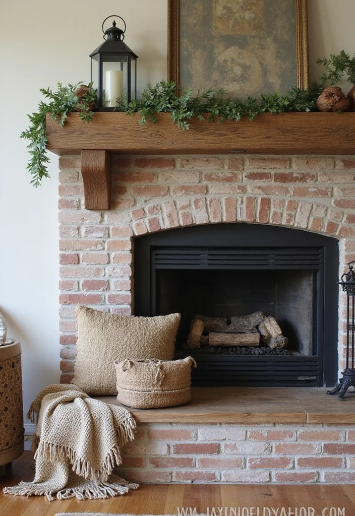 12 Fireplace Mantels Ideas for Classic Decorative Impact - 1. Reclaimed Wood Mantel