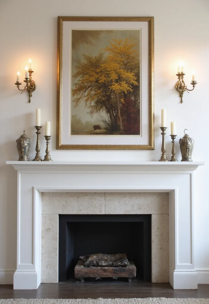 12 Fireplace Mantels Ideas for Classic Decorative Impact - 9. Elegant Symmetry