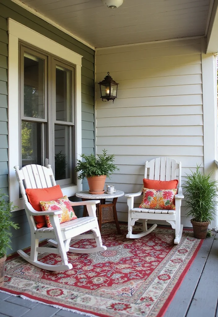 12 Front Porch Decorating Ideas for Inviting Style - 1. Cozy Seating Nook