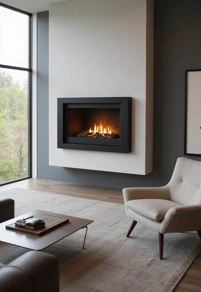 12 Gas Fireplace Ideas for Efficient Contemporary Comfort - 1. Wall-Mounted Wonders