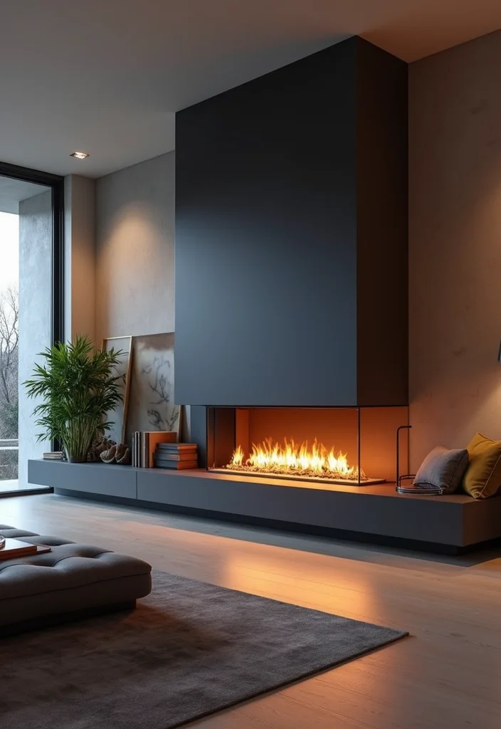 12 Gas Fireplace Ideas for Efficient Contemporary Comfort - 11. Smart Technology