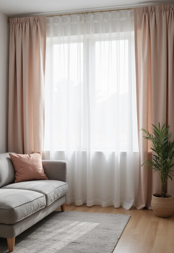 12 Grey Sofa Curtain Ideas for Clean Modern Harmony 1 12 Grey Sofa Curtain Ideas for Clean Modern Harmony - 1. Soft Sheers for a Breezy Feel