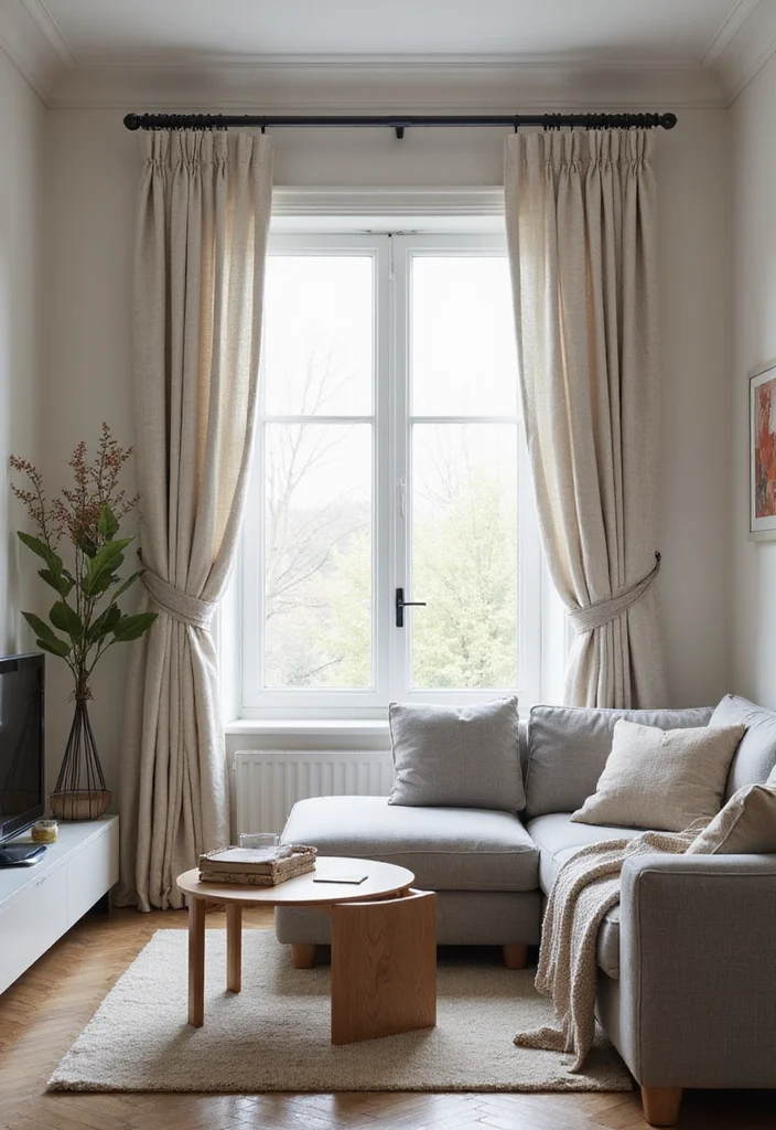 12 Grey Sofa Curtain Ideas for Clean Modern Harmony 12 12 Grey Sofa Curtain Ideas for Clean Modern Harmony - 2. Textured Fabrics for Depth