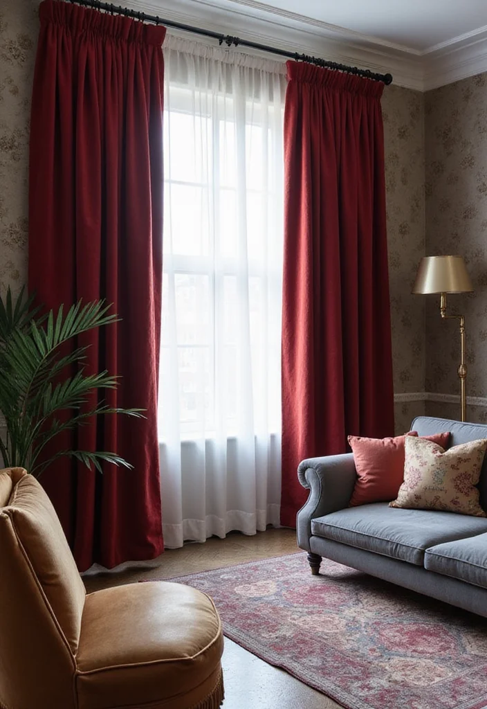 12 Grey Sofa Curtain Ideas for Clean Modern Harmony 67 12 Grey Sofa Curtain Ideas for Clean Modern Harmony - 7. Velvet for a Touch of Luxury