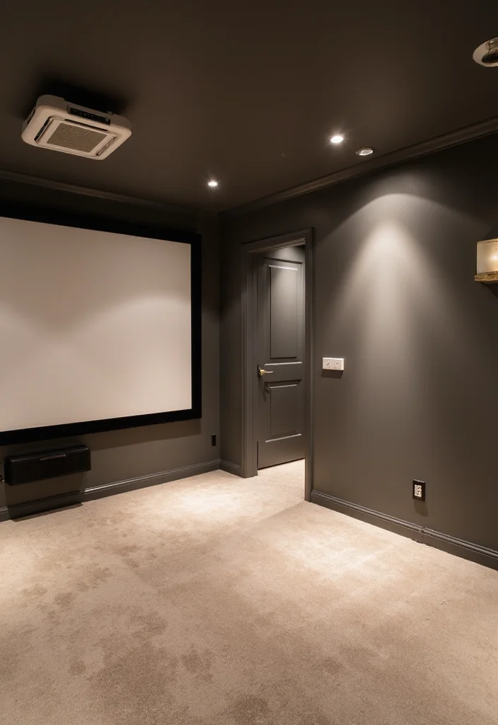 12 Home Theater Ideas Basement for Immersive Entertainment - 8. Enhanced Air Quality with Ventilation