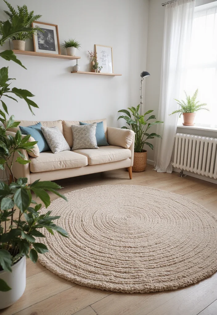 12 Office Decor Ideas for Clean Motivating Style - 11. Incorporating a Cozy Rug