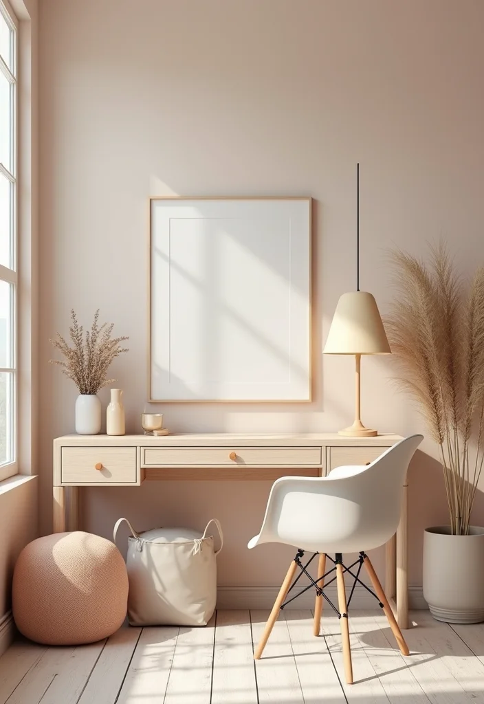 12 Office Decor Ideas for Clean Motivating Style - 2. Neutral Color Palette