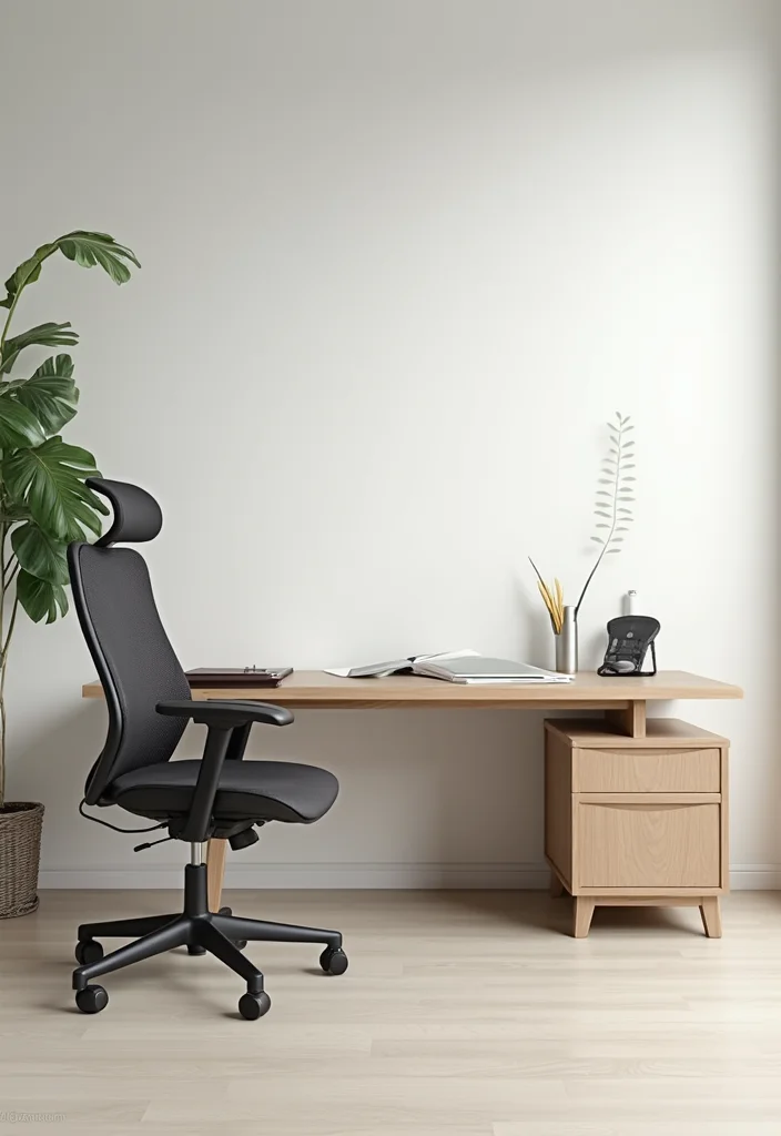 12 Office Decor Ideas for Clean Motivating Style - 8. Minimalist Furniture Choices