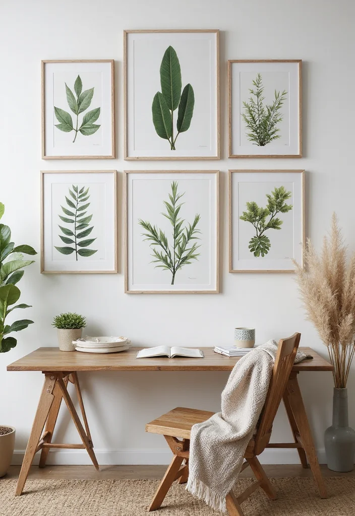 12 Office Wall Decoration Ideas for Professional Visual Interest 56 12 Office Wall Decoration Ideas for Professional Visual Interest - 6. Nature Prints and Photography