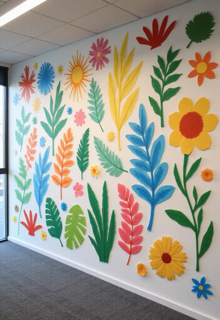 12 Office Wall Decoration Ideas for Professional Visual Interest 78 12 Office Wall Decoration Ideas for Professional Visual Interest - 8. Wall Decals Made from Biodegradable Materials