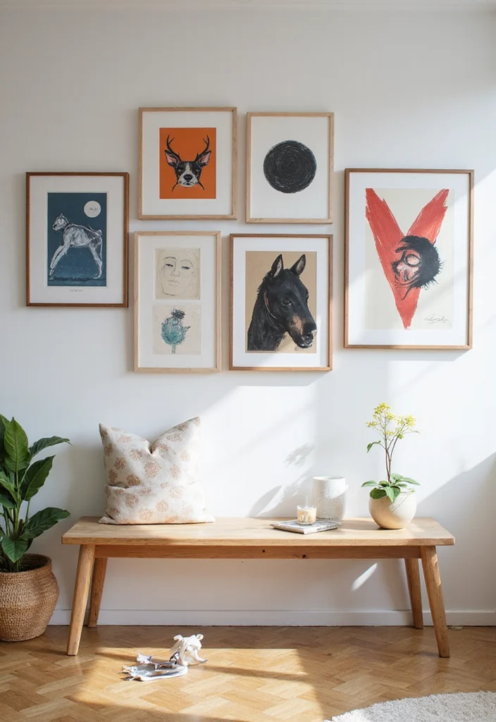 12 Office Wall Decoration Ideas for Professional Visual Interest 83 12 Office Wall Decoration Ideas for Professional Visual Interest - 9. Displaying Artwork by Local Artists