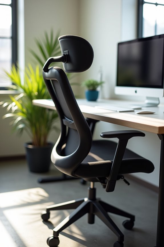 adjust monitor chair headrest alignment