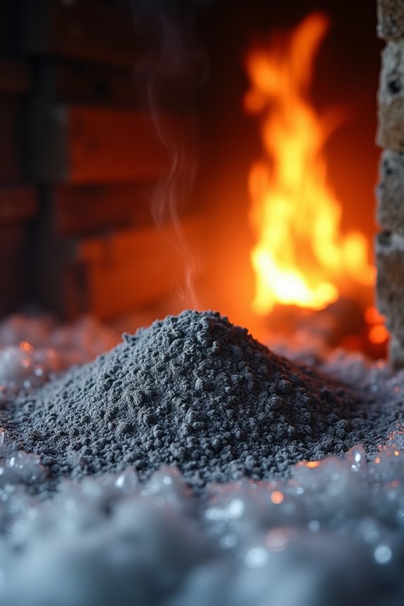ash on packed ice works