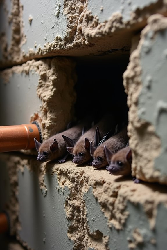 bats enter via penetrations