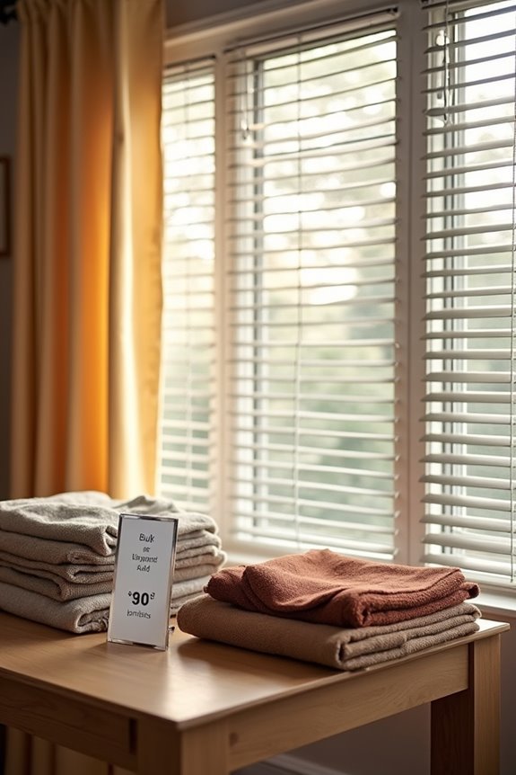 bulk fabric pricing vs specialty blind components