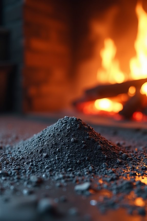 dark ash speeds ice melt with minerals