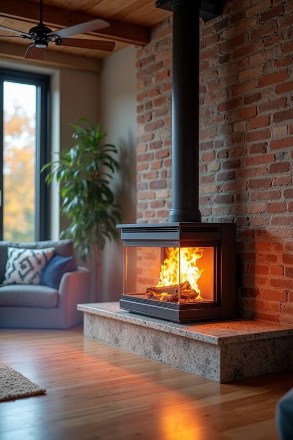direct vent radiant and circulating heat