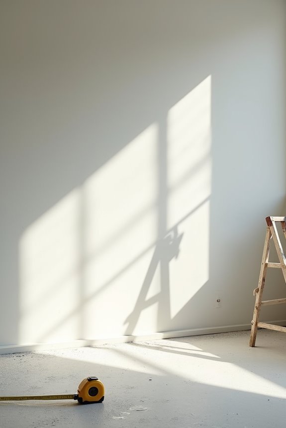 dry walls must fully dry first