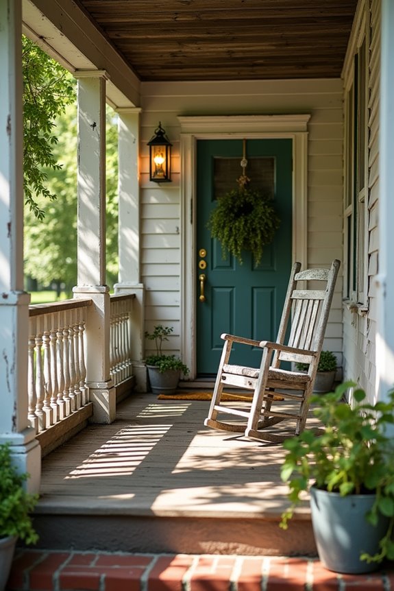 front porch indicates location uniquely