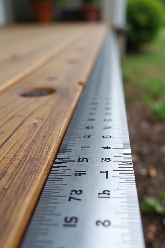 gentle porch slope directs drainage