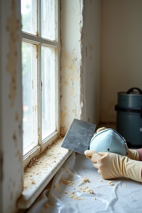 lead paint safety wet sanding ppe