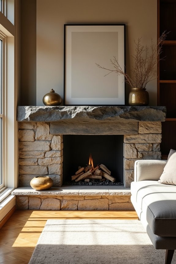 mantel to floor sightline strategy