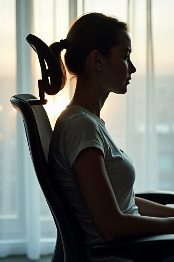 neck support aligns posture