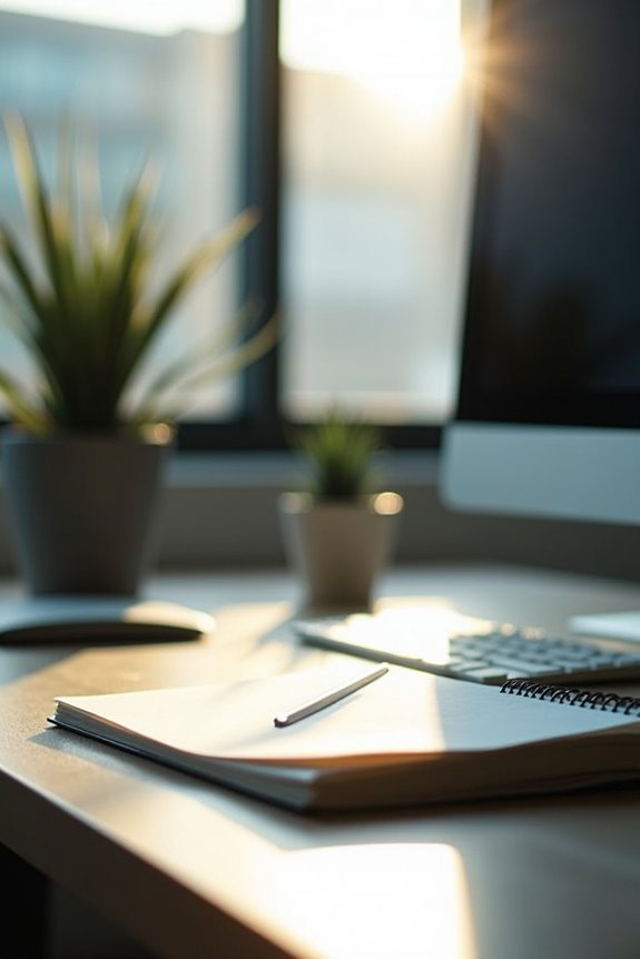 Should You Face Your Office Desk Toward the Window While Working? 1 perpendicular window adjustable lighting