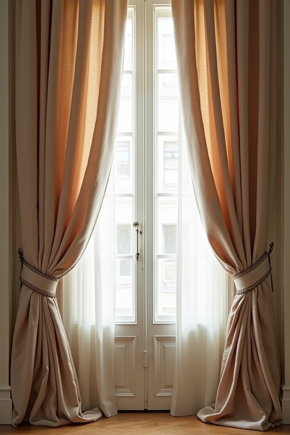 pleats create formal drapes